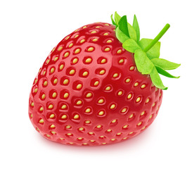 Fresh strawberry isolated on a white background.