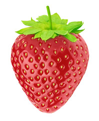 Fresh strawberry isolated on a white background.
