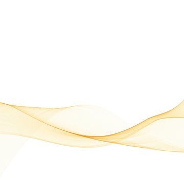 Abstract gold wavy on white background with golden color smooth curves wave lines for luxury background © Kateryna