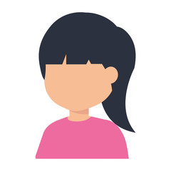 beautiful little girl character