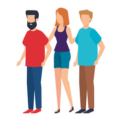 Obraz premium group of people characters