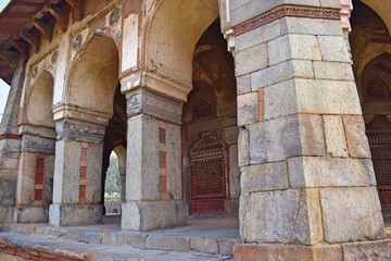Part of Isa Khan's tomb in Delhi, India