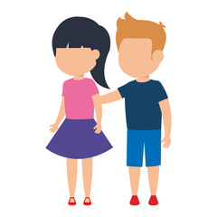 cute little kids couple