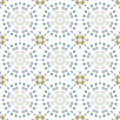 Seamless abstract pattern background with a variety of colored circles.