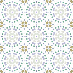 Seamless abstract pattern background with a variety of colored circles.