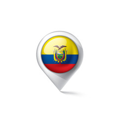 Ecuador flag, vector illustration on a white background