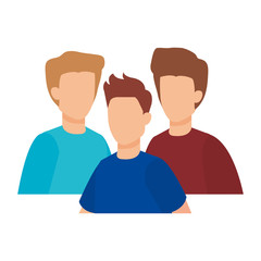 Fototapeta premium group of men characters
