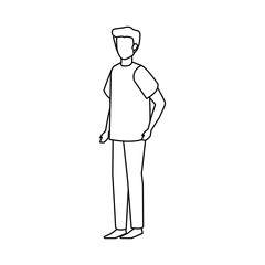 young man avatar character