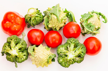 Plant based raw food seasonal vegetables background, vegan food cooking ingredients, top view