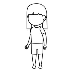 beautiful little girl character