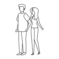 couple avatar characters icons