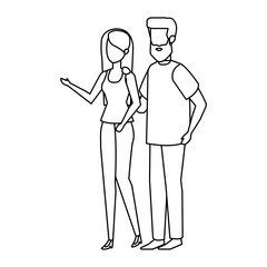 couple avatar characters icons