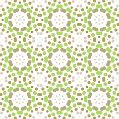 Seamless abstract pattern background with a variety of colored circles.