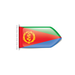 Fototapeta premium Eritrea flag, vector illustration on a white background