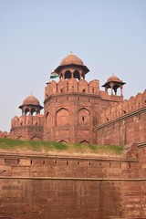 Fototapeta na wymiar Red Fort Tower of Delhi, India