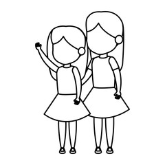 cute little girls couple