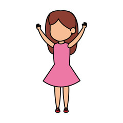 beautiful little girl character