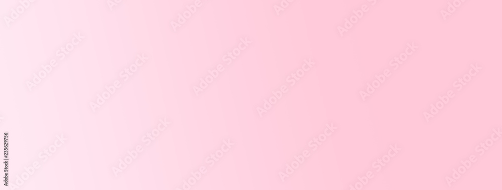 Wall mural simple abstract light pink gradient banner background