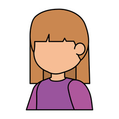 beautiful little girl character