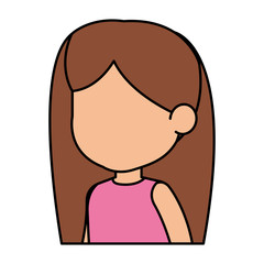 beautiful little girl character