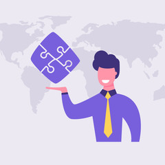 business man with dollar sign