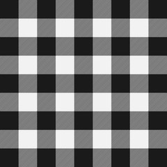 Lumberjack plaid pattern. Template white and black lumberjack. - 235630381
