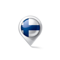 Finland flag, vector illustration on a white background