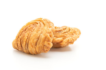 curry puff pastry isolated on white background