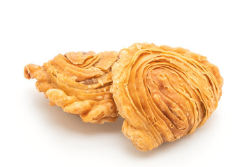 curry puff pastry isolated on white background