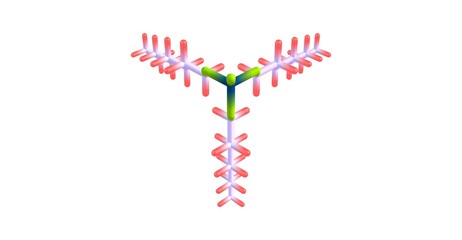 Trioctyl phosphate molecular structure isolated on white