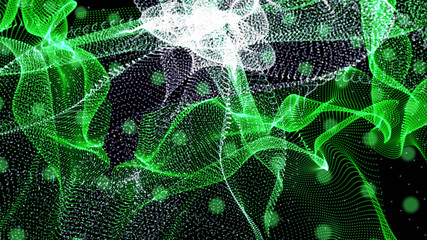 Colorful background of flowing fabric. Smooth and soft.