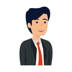 elegant businessman avatar character