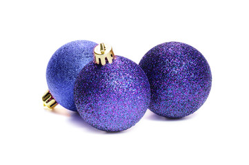 christmas balls ornaments isolated