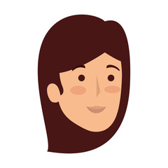 beautiful woman head avatar character