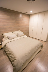Fototapeta na wymiar bedroom with a beautiful interior