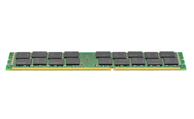 DDR3 memory module isolated on white background