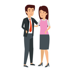 business couple avatars characters