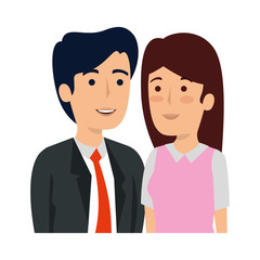 business couple avatars characters