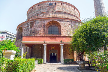Exterior view of the Rotunda in Thessaloniki, Greece.