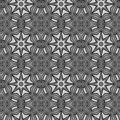 Seamless color pattern from a variety of geometric shapes.