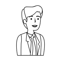 elegant businessman avatar character