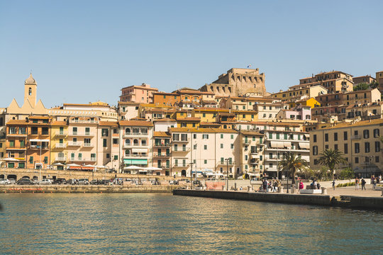 Porto Santo Stefano, Italy - landscape from the port © luca