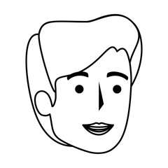 young man head avatar character