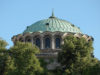 Fototapeta na wymiar Cupola Of Alexander Nevsky Cathedral In Sofia, Bulgaria