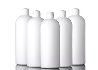 Soap dispenser bottle mockup. Home care bottle