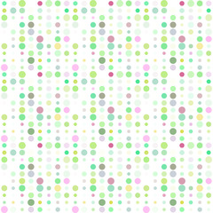 Seamless abstract pattern background with a variety of colored circles.