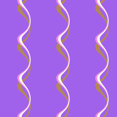 Seamless pattern background with multi-colored wavy lines.