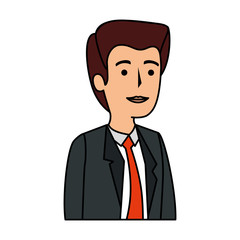 elegant businessman avatar character