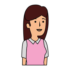 beautiful and young woman character