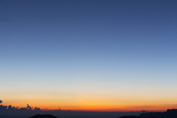 Obraz na płótnie Canvas Sky for background at sunrise or sunset time.